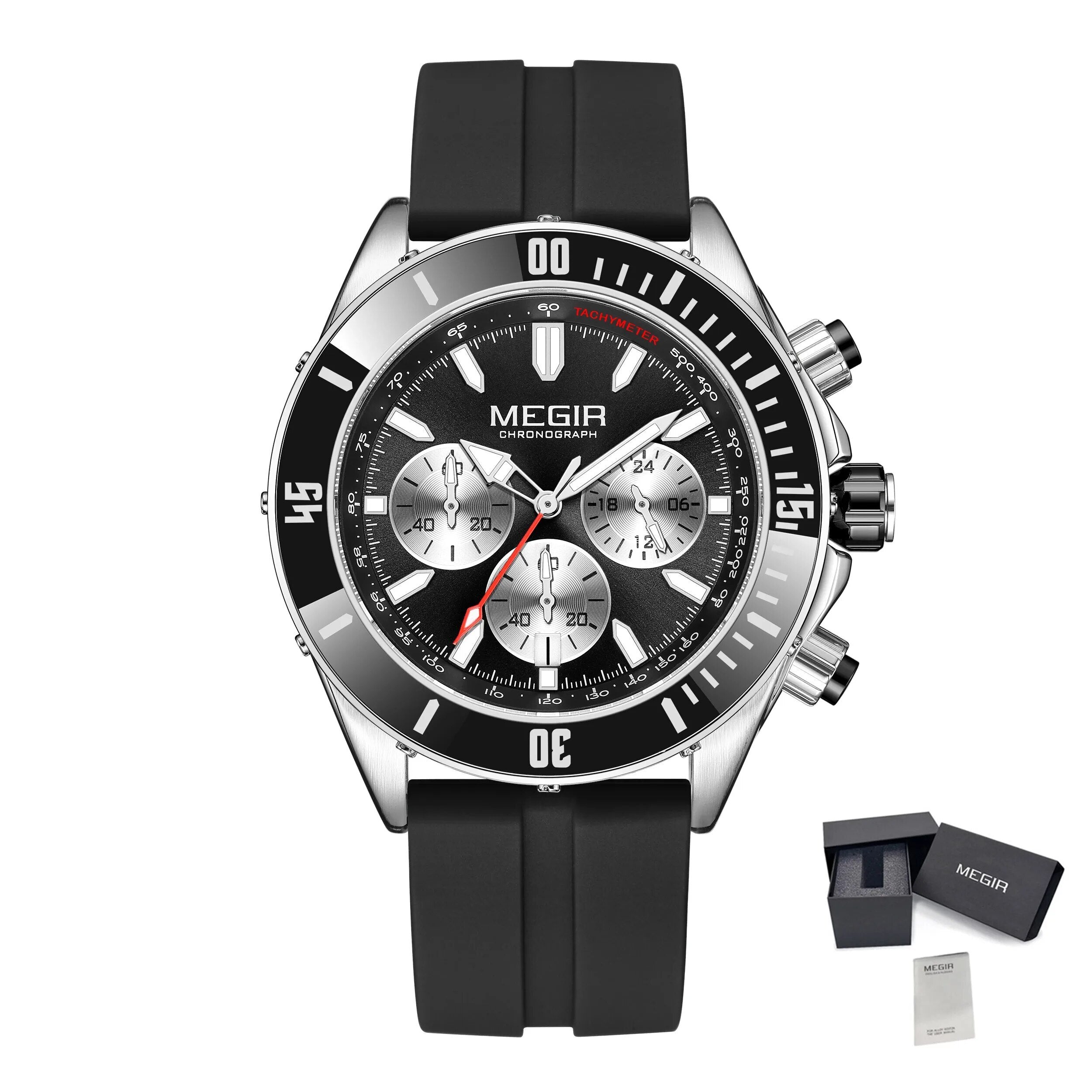 MEGIR | Montre Homme Quartz Militaire | Chronographe | Étanche