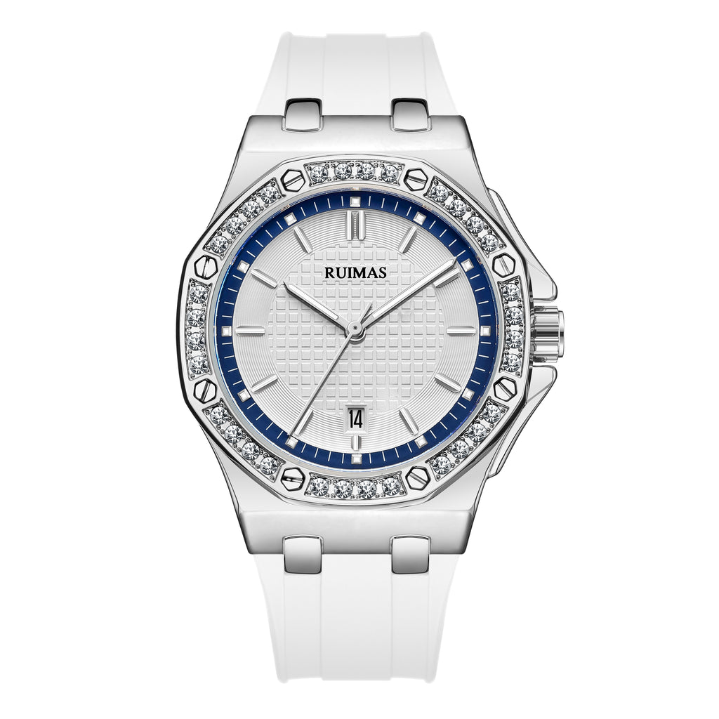 RUIMAS | Montre Femme Quartz | Diamant & Grand Cadran | Élégante