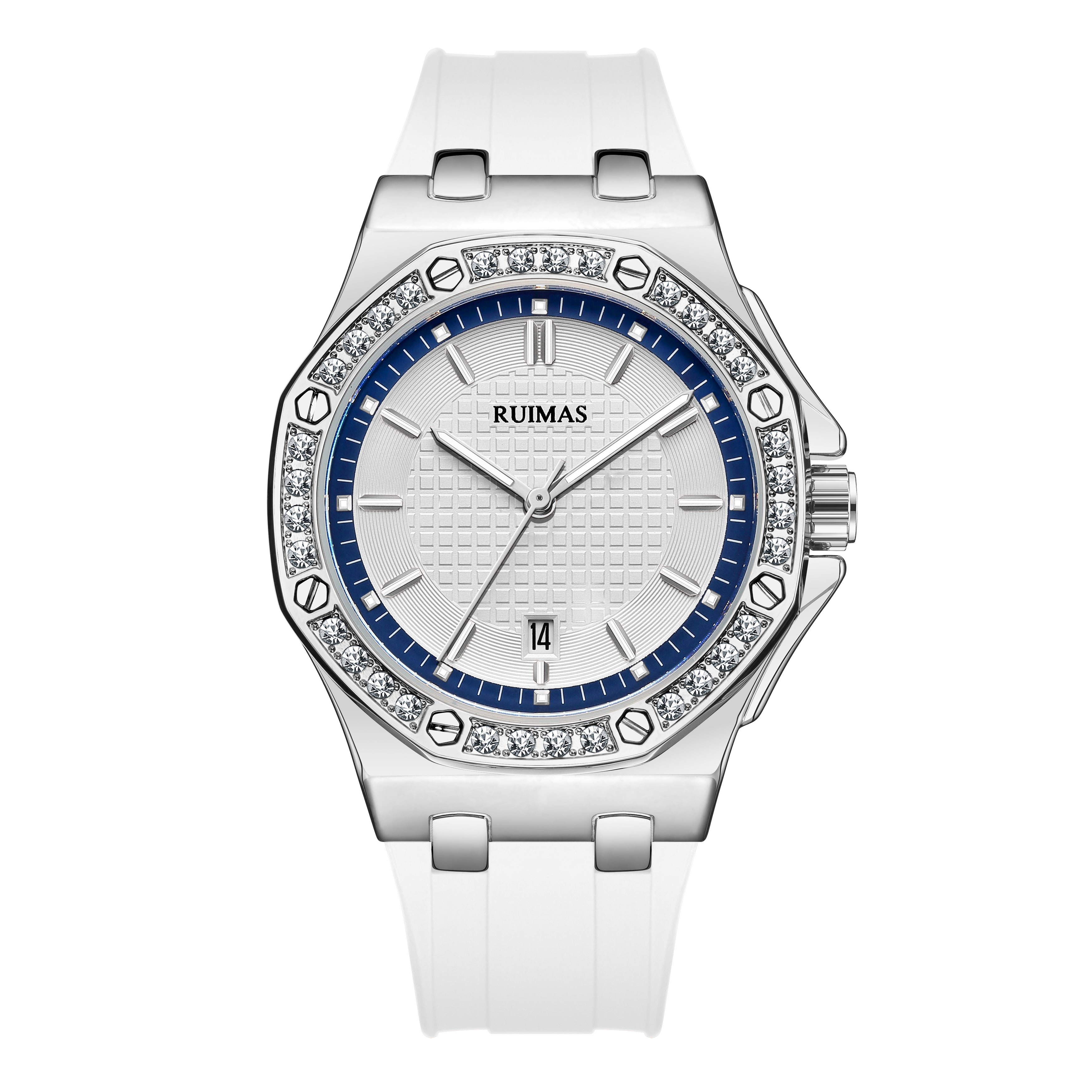 RUIMAS | Montre Femme Quartz | Diamant & Grand Cadran | Élégante