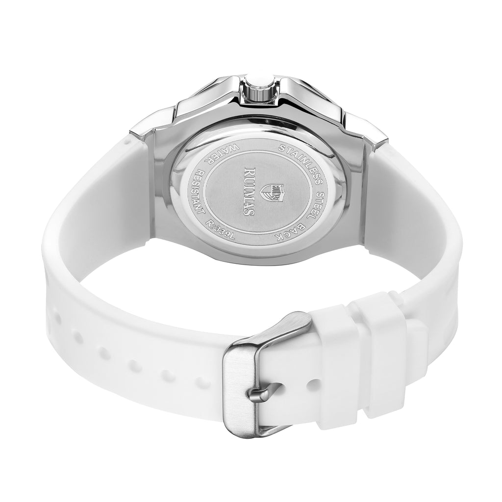 RUIMAS | Montre Femme Quartz | Diamant & Grand Cadran | Élégante