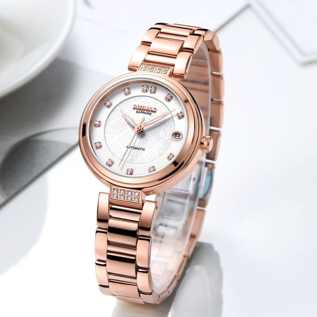 RUIMAS | Montre Femme Automatique | Acier Inoxydable | Étanche