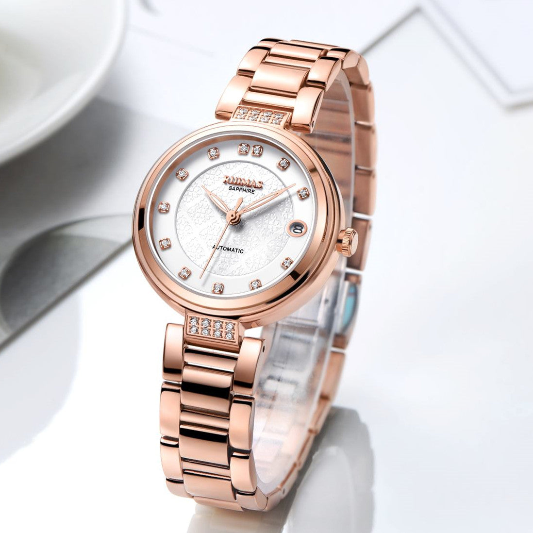 RUIMAS | Montre Femme Automatique | Acier Inoxydable | Étanche