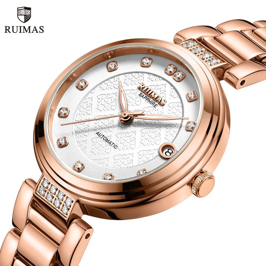 RUIMAS | Montre Femme Automatique | Acier Inoxydable | Étanche