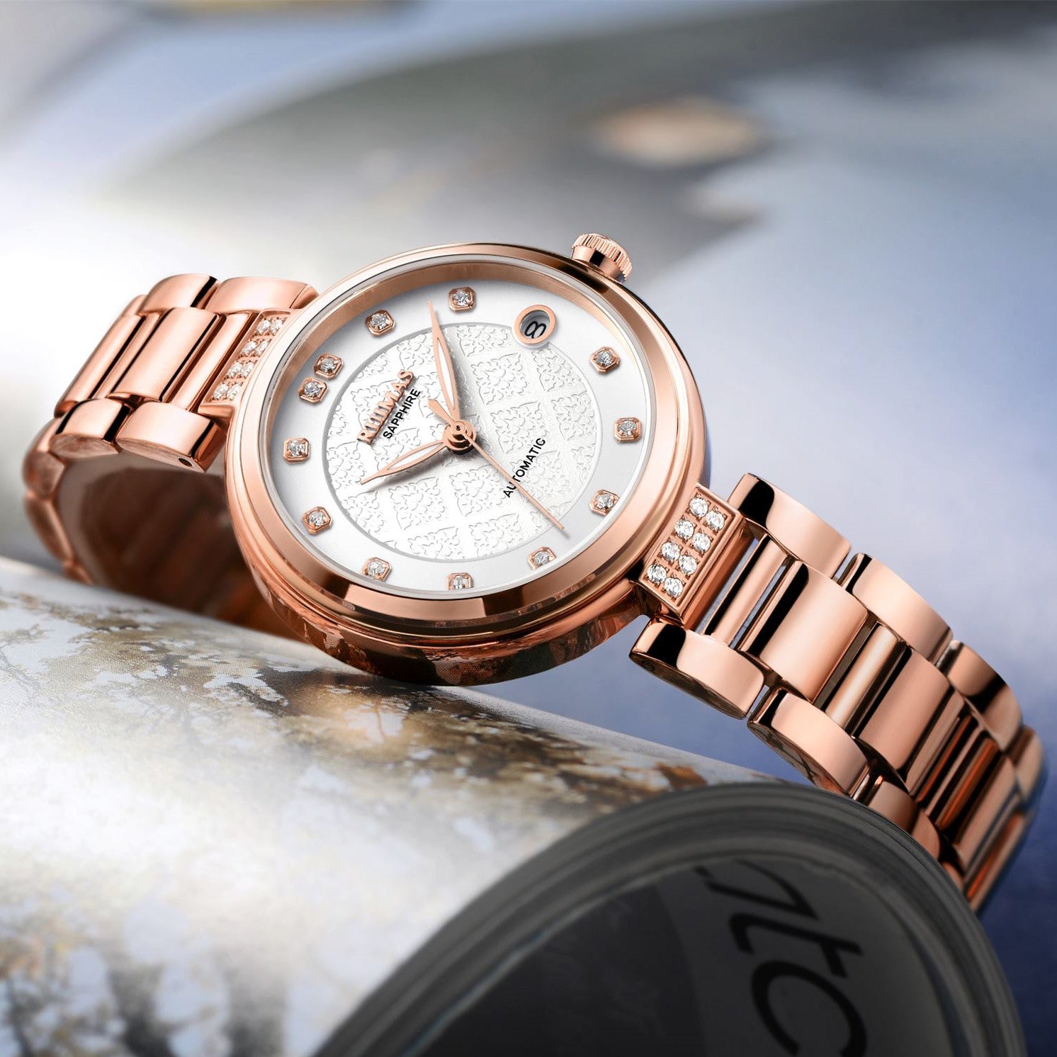RUIMAS | Montre Femme Automatique | Acier Inoxydable | Étanche