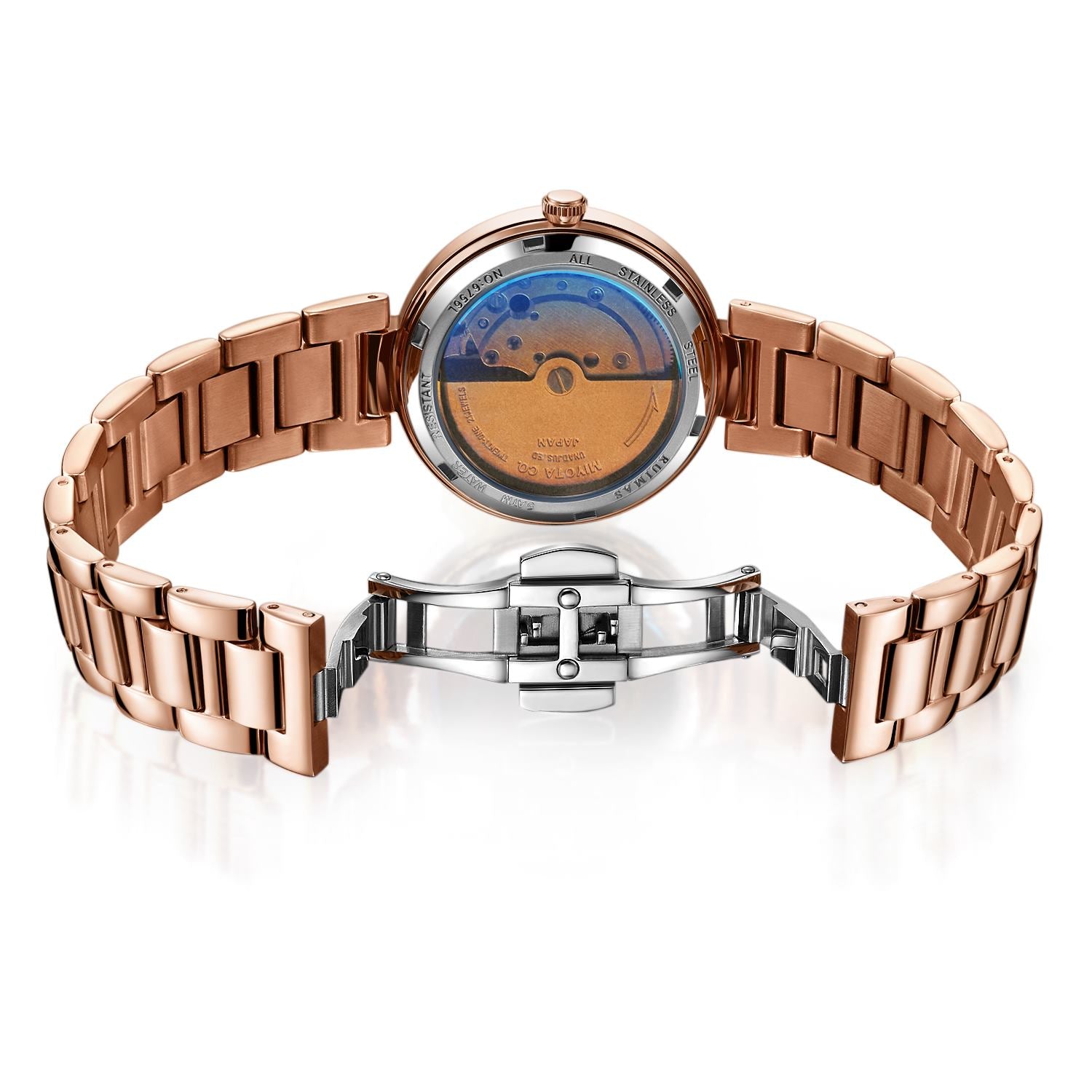 RUIMAS | Montre Femme Automatique | Acier Inoxydable | Étanche