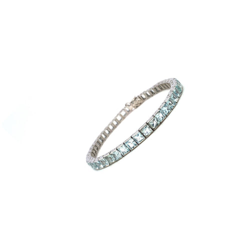 Bracelet Femme | Aigue-Marine & Argent Sterling 925 | Modèle 3