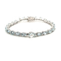 Bracelet Femme | Aigue-Marine & Argent Sterling 925