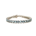 Bracelet Femme | Aigue-Marine & Argent Sterling 925 | Modèle 2