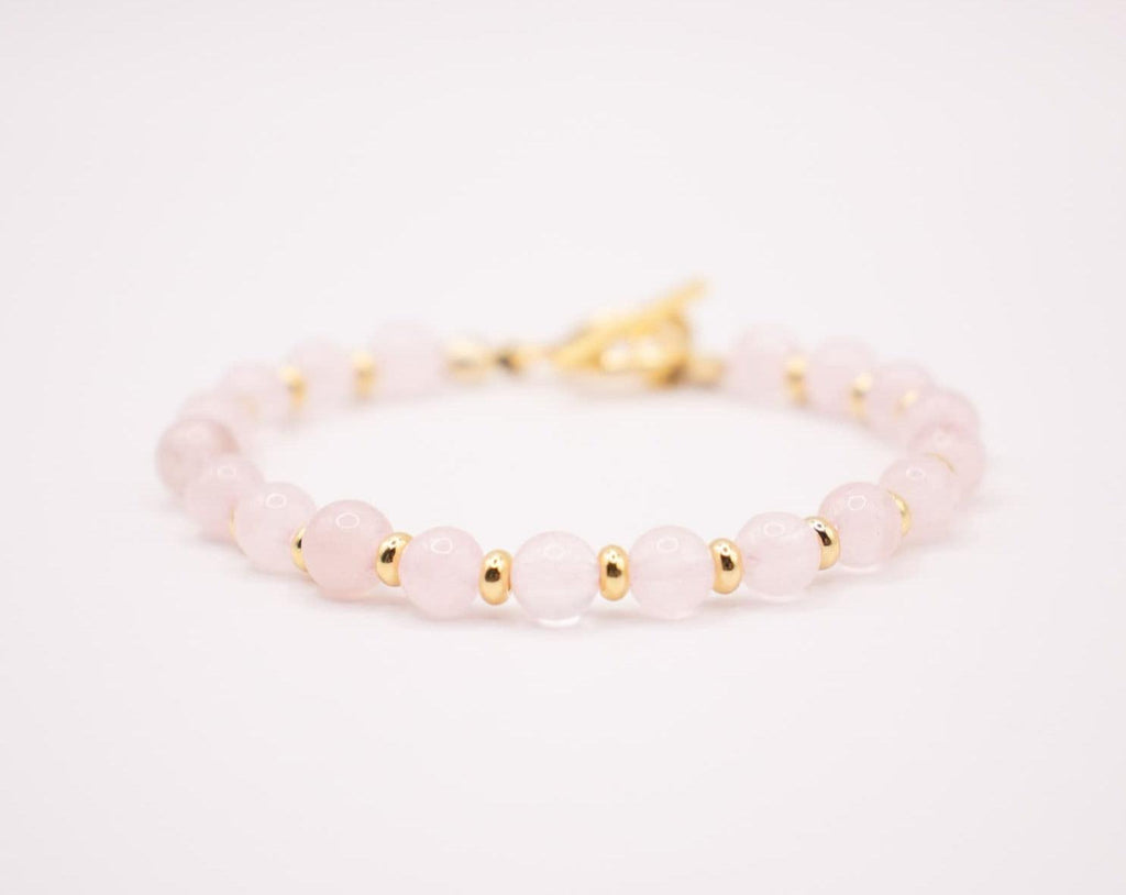 CIRCÉ | Bracelet Femme Quartz Rose | Acier Doré 18K